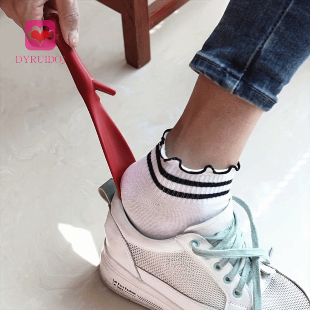 Calçadeira Resistente ADYRUIDOJ , Extrator De Sapato Com Cabo Longo , Portátil Em Formato De Esquilo Fofo