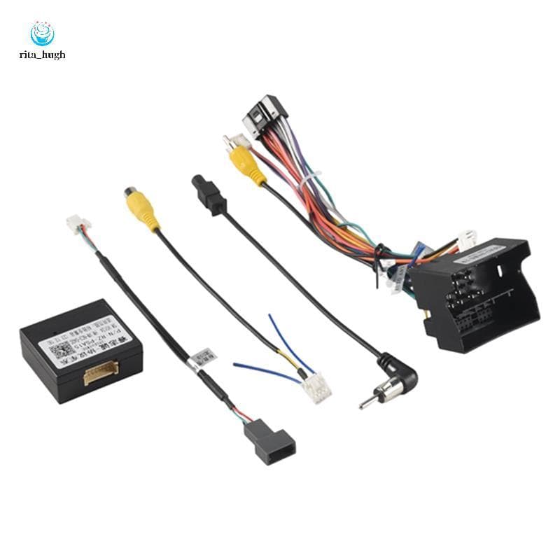 Áudio Estéreo Do Carro 16 Pinos Adaptador De Cablagem De Energia Android + Caixa Canbus Para 3008/2008/C4/C3 XR/C5/DS6