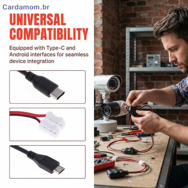 { CARDA } Adaptador De Fonte De Alimentação Para Câmera Sem Fio 220V A 5V Transformador 5W Sistema De Vigilância WiFi Pr
