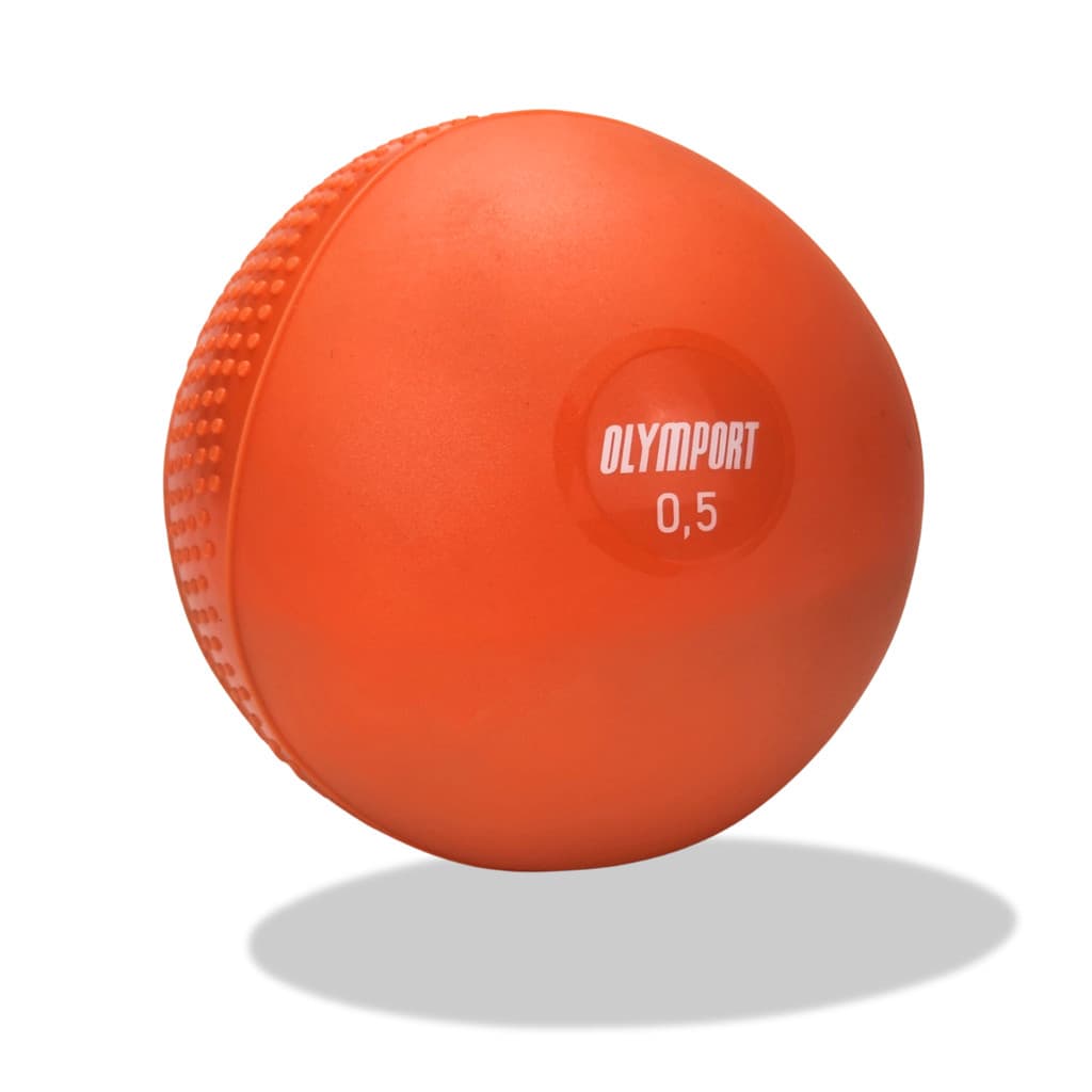 Bola Tonificadora 0,5kg Toning Ball PVC e Areia Soft Peso Academia Pilates