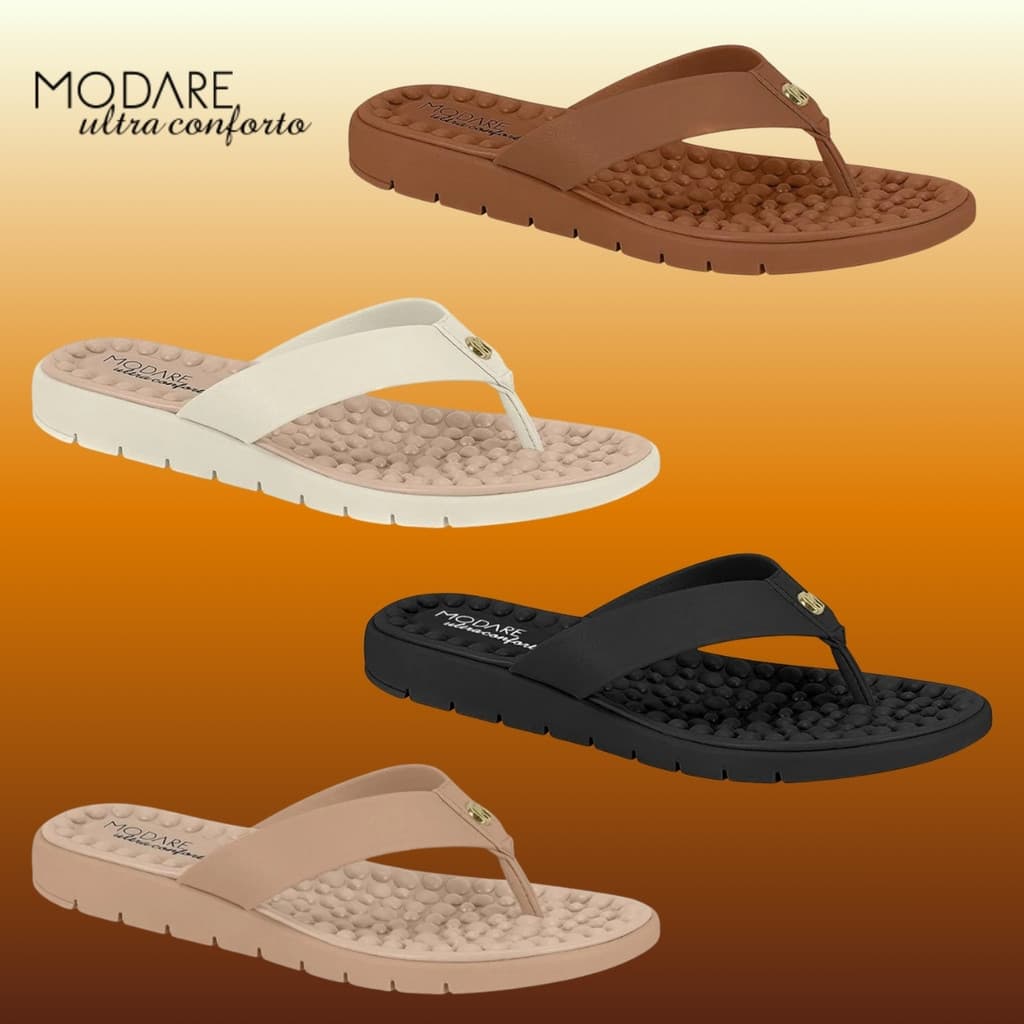 Chinelo Dedo Modare Ortopédico Ultraconforto Leve Antiderrapante 7162.331