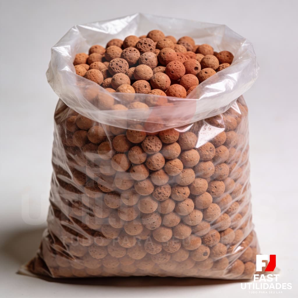 Argila Expandida 10L Jardinagem Vasos Drenagem Plantas Substrato Jardinagem Decoração Paisagismo