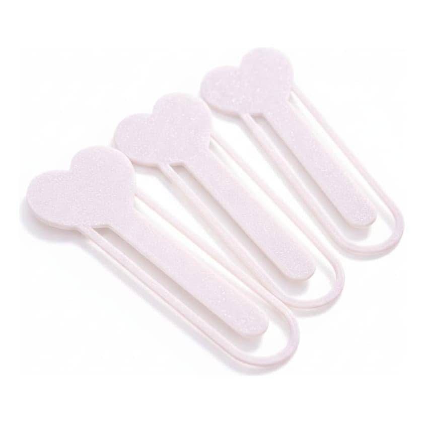 Clips Coração para Papel | Marcador de Página Fofo Papelaria Kit 10un