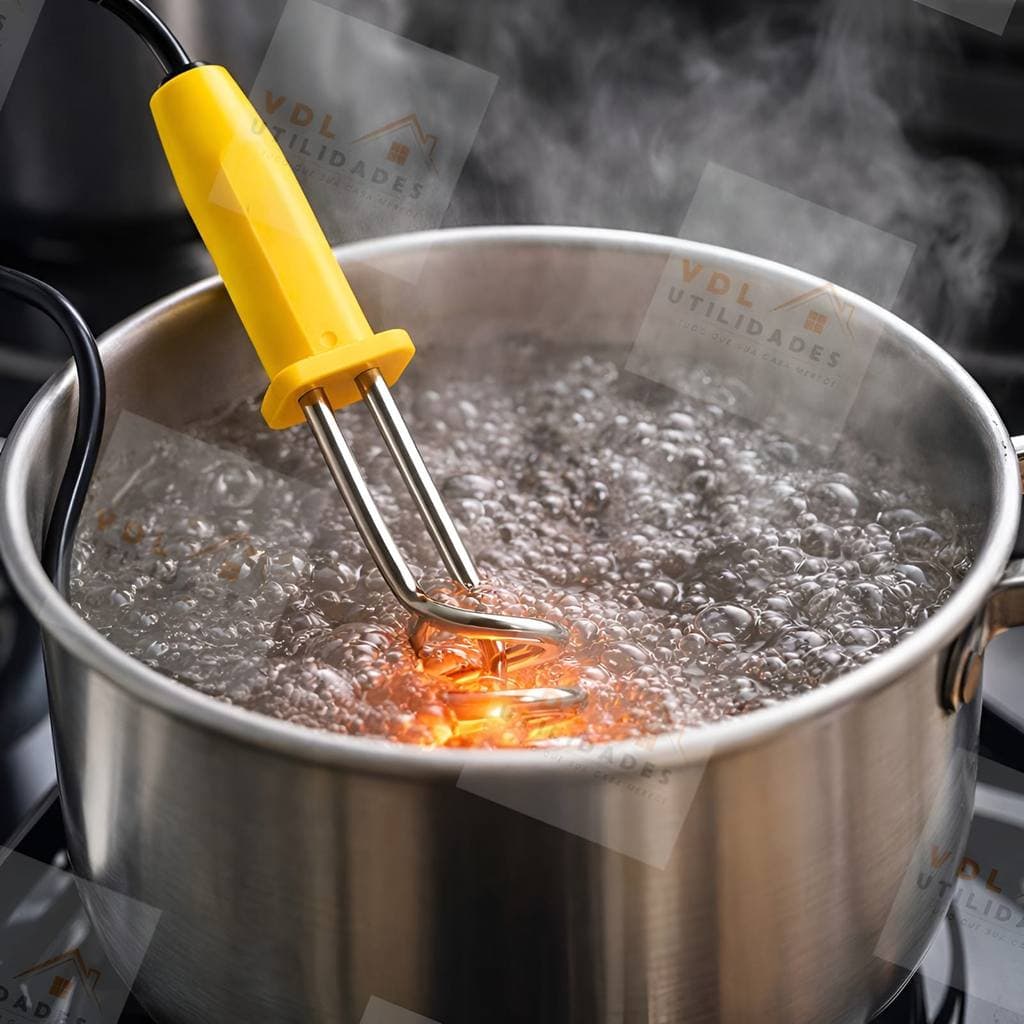 Ebulidor Elétrico 1500W Mergulhão Rabo Quente Aquecedor de Água Portátil Café Rápido Super Potente