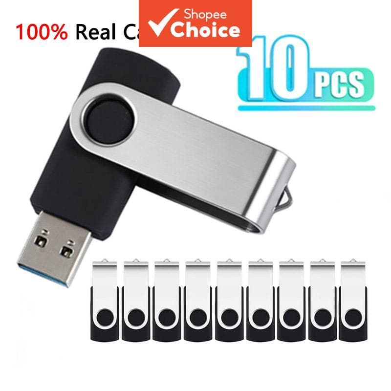  Pen Drive USB 2.0 Metal de Alta Velocidade (5 unidades–10 unidades), 4 GB/1 GB, bastão de memória durável, dispositivo
