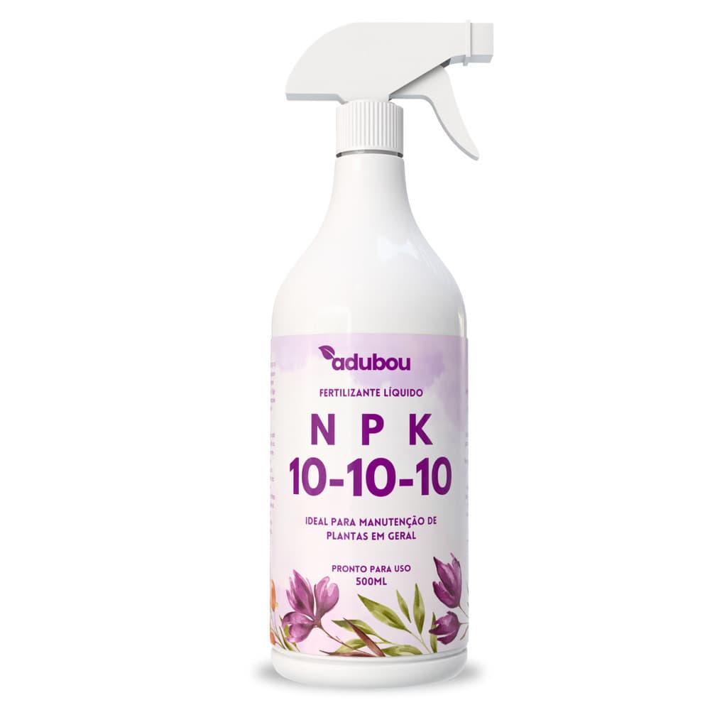 Jardinagem Adubo NPK 10-10-10 500ml Resultado Rápido