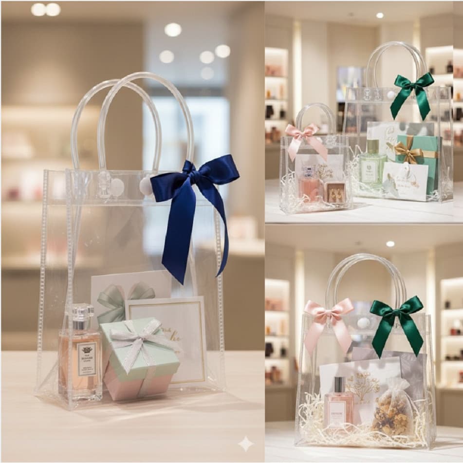 Sacola plástica transparente 5 / 10 / 20 unidades lembrancinha festa infantil presentes  personalizar