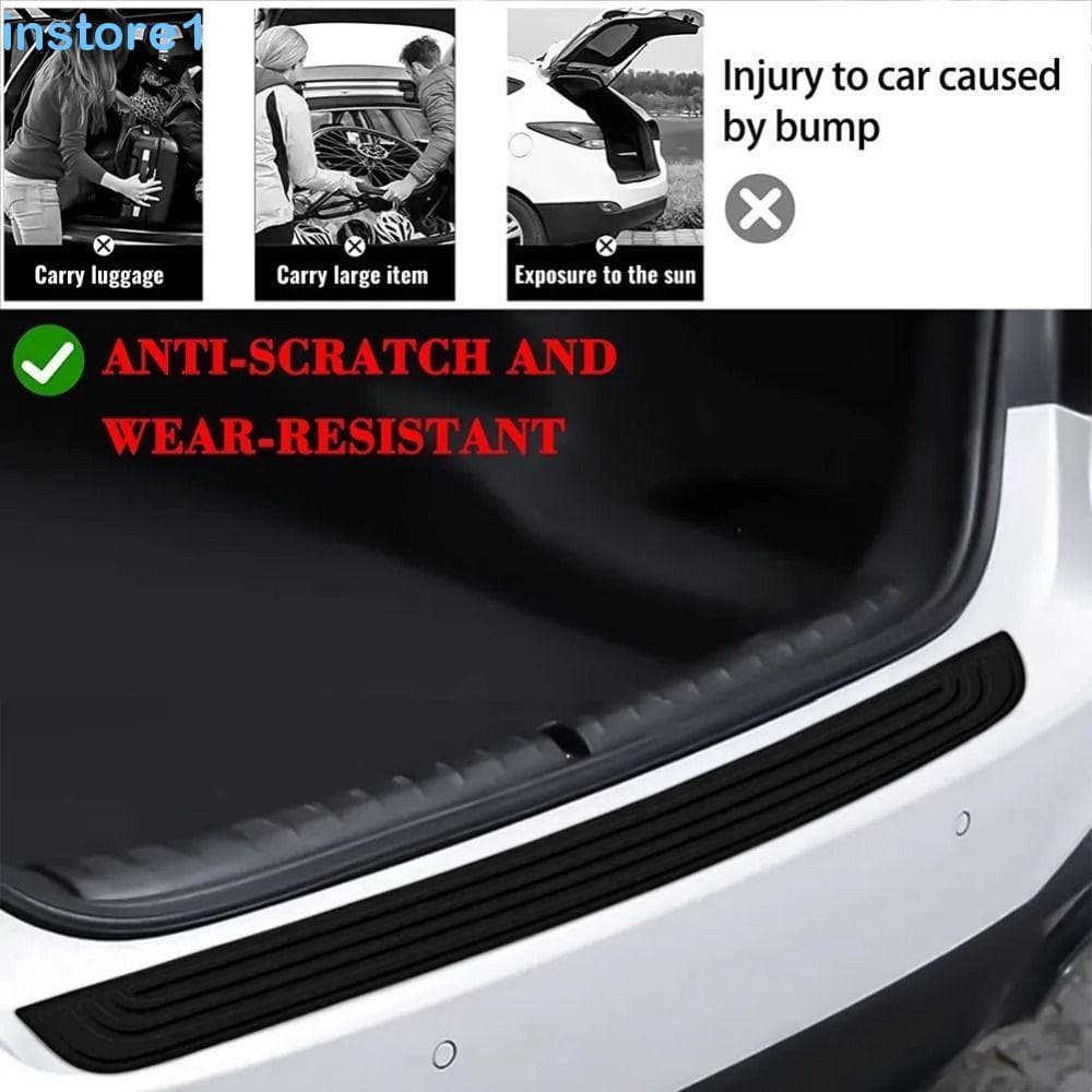 Placa Do Peitoril Da Porta-Malas Carro INSTORE , Molduras De Borracha Protetor Antiarranhões , 104 Cm
