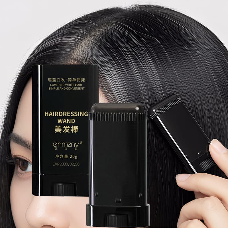 astão De Cabelo À Prova D'água E De Suor , Sem Manchas Desbotamento , Cobre Cabelos Grisalhos , Pente Dentado Natural