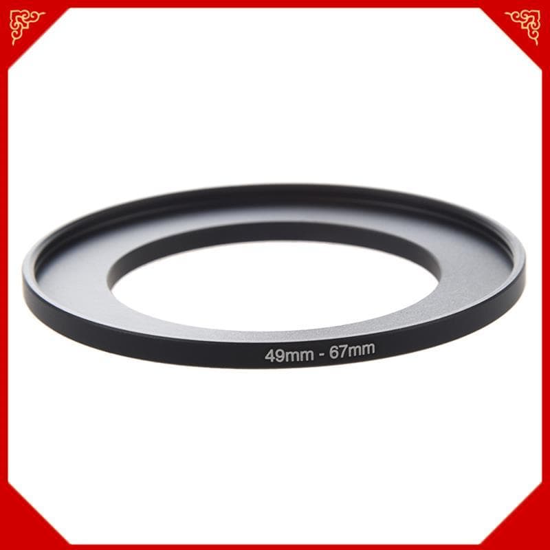 Filtro De Lente De Câmera Intensifica Anel Adaptador 49mm-67mm Preto