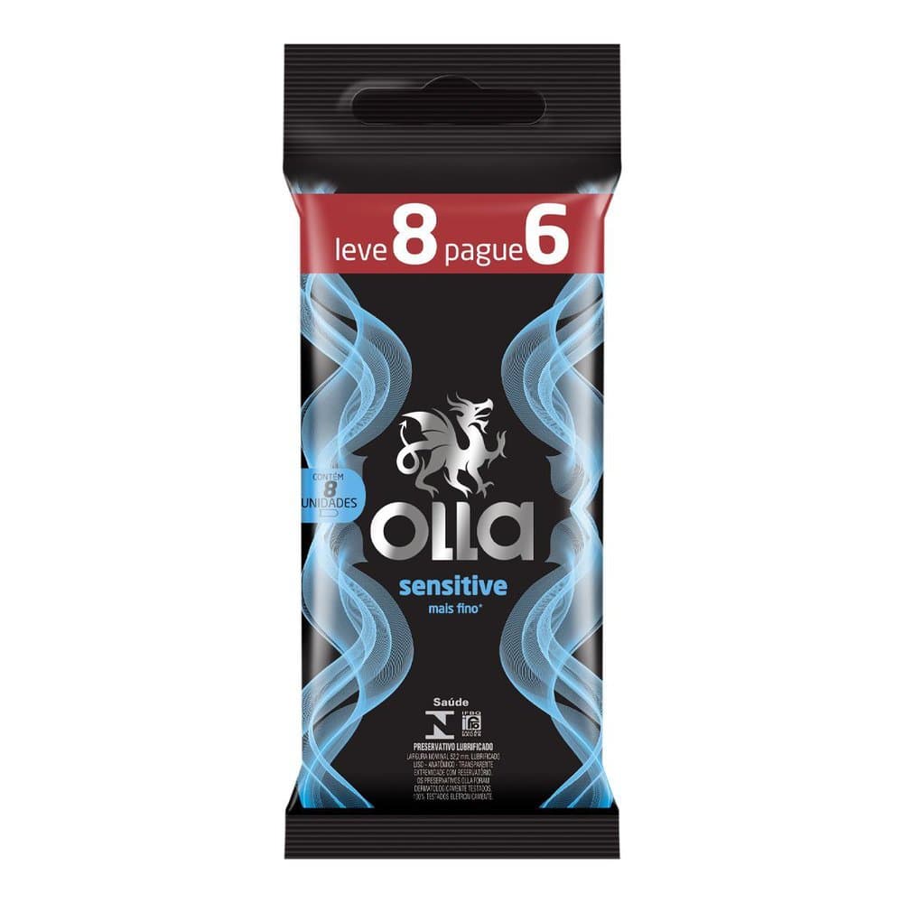 Preservativo Olla Sensitive 8 Unidades