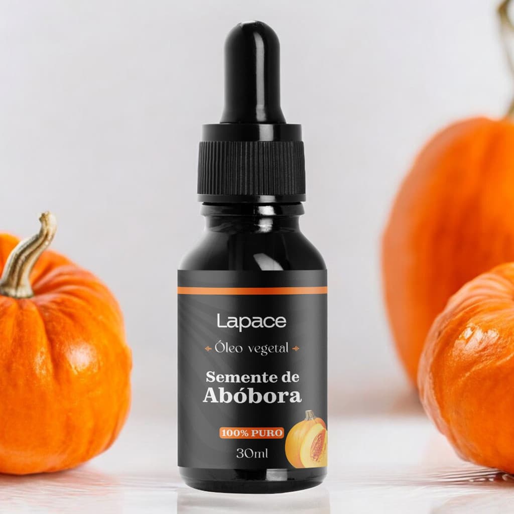 Óleo Vegetal Semente de Abóbora 100% Puro 30ml Lapace Cabelo e Imunidade Resultado Rápido
