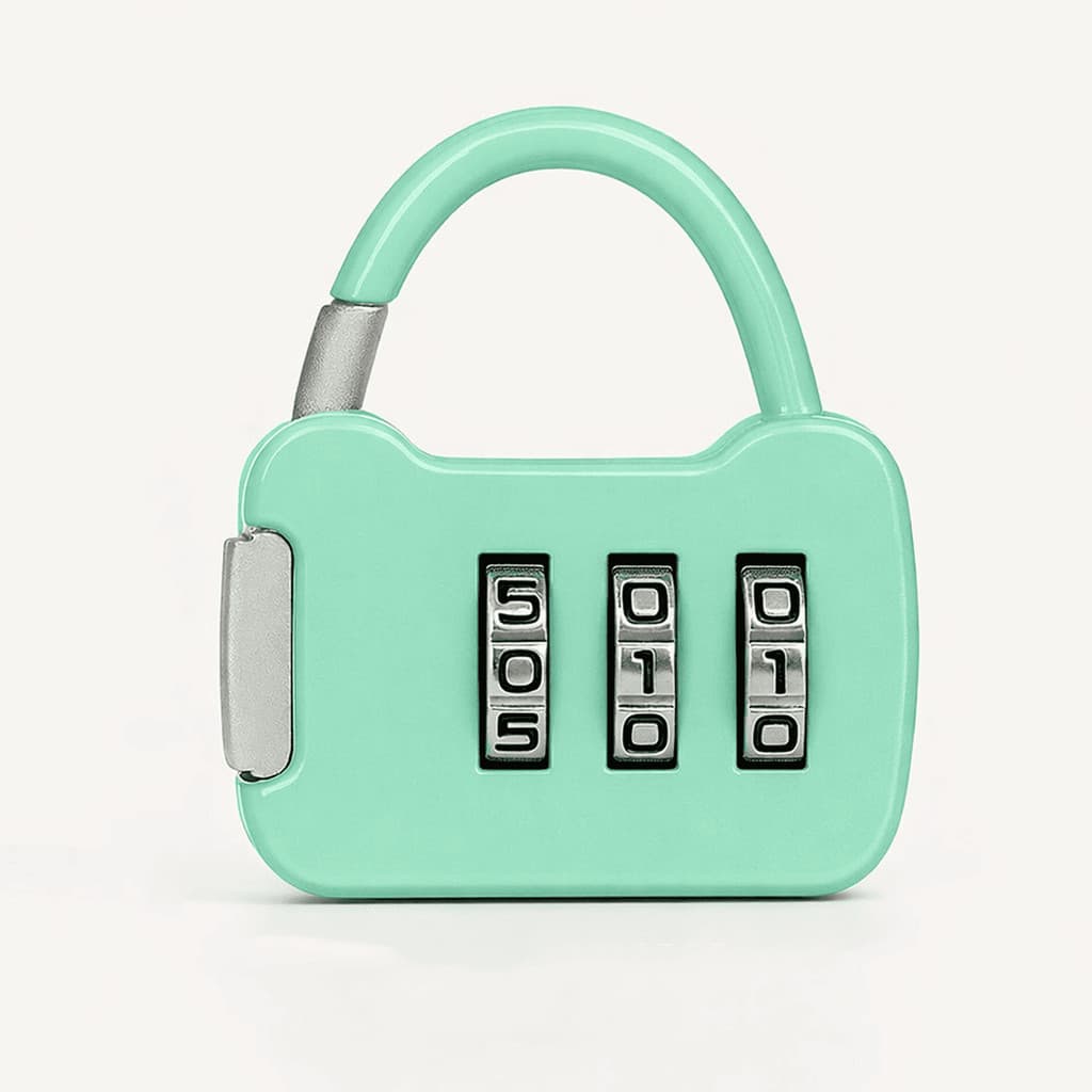 Kit 2 Cadeados Coloridos Segurança Bloqueio Por Senha 3 Digitos Armários Mochilas