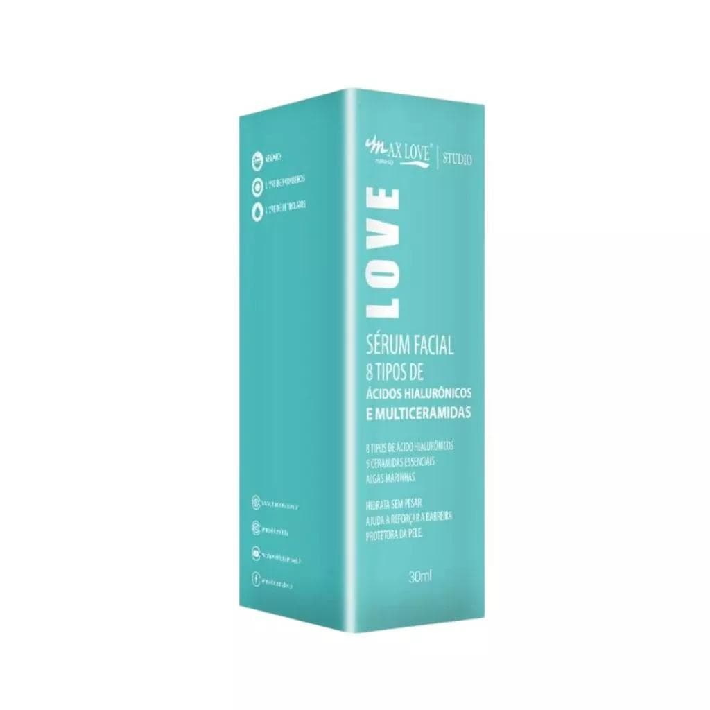 Serum Facial 8 Tipos de Acido Hialurônicos Max Love