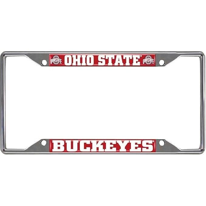 Porta-placa de metal (Ohio State Buckeyes)