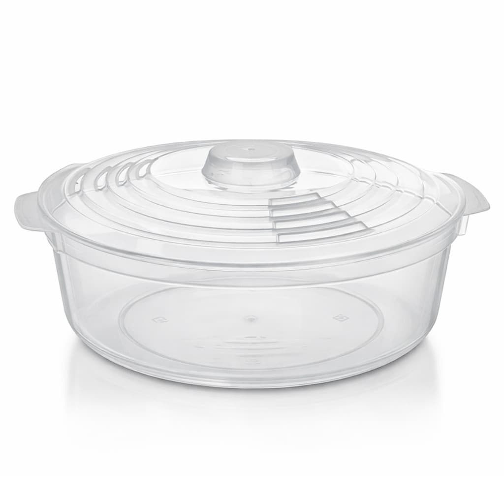 Panela Microondas 2L com Tampa Ideal para Cozinhar a Vapor