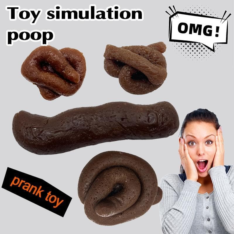 Simulação De Plástico Falso Cocô De Esterco Dia Da Mentira Halloween Brincadeira Brinquedo Adereços I2o6