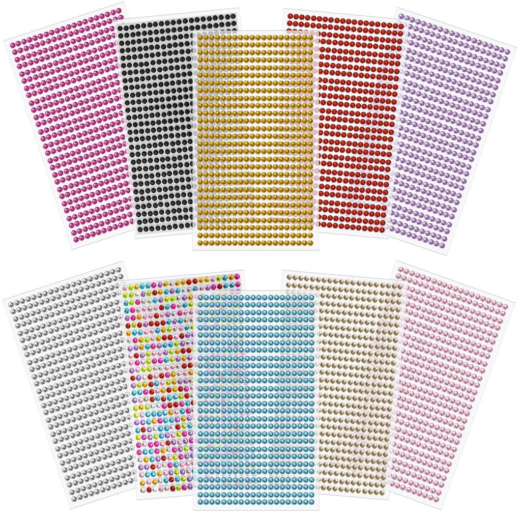 Cartela Adesivo Strass Chaton 4mm Auto Colante - Artesanato