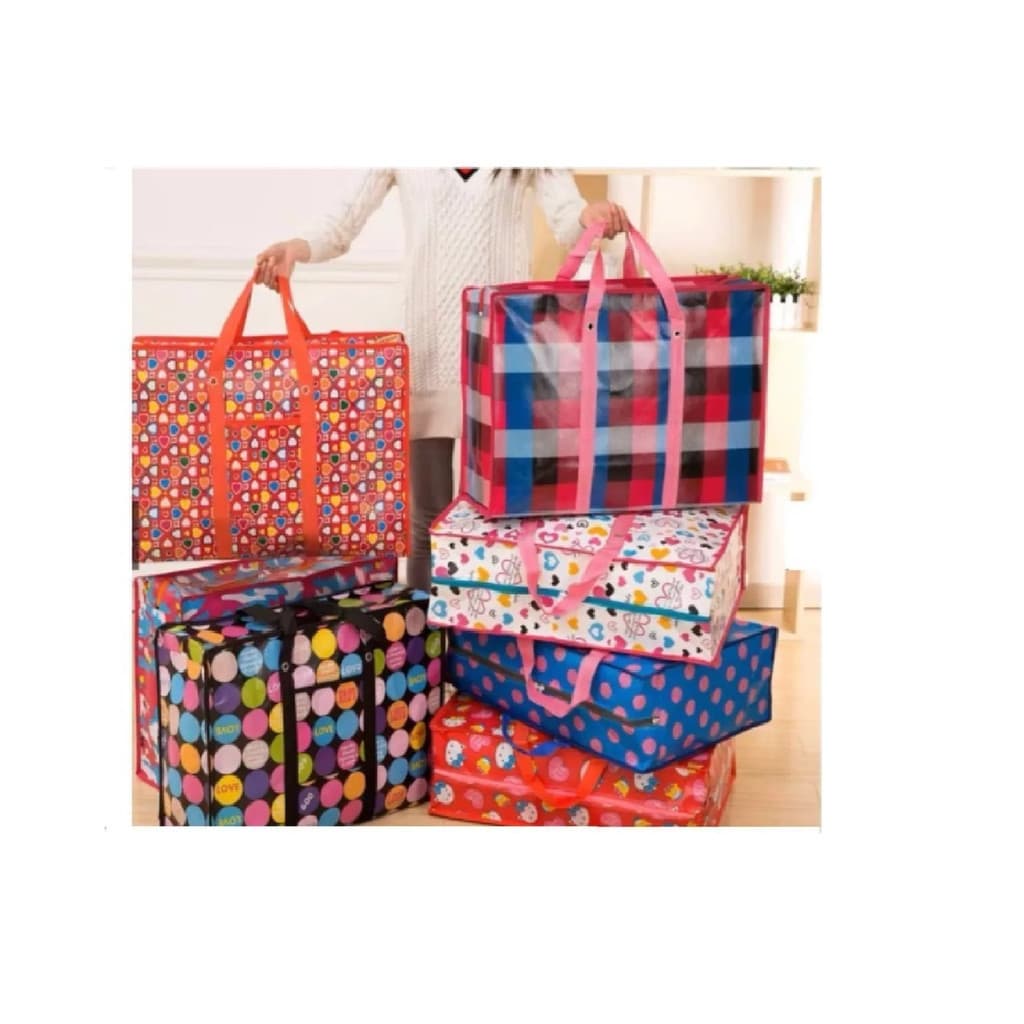 SACOLA REFORÇADA COM ZÍPER SACOLÃO GRANDE GG 80x60