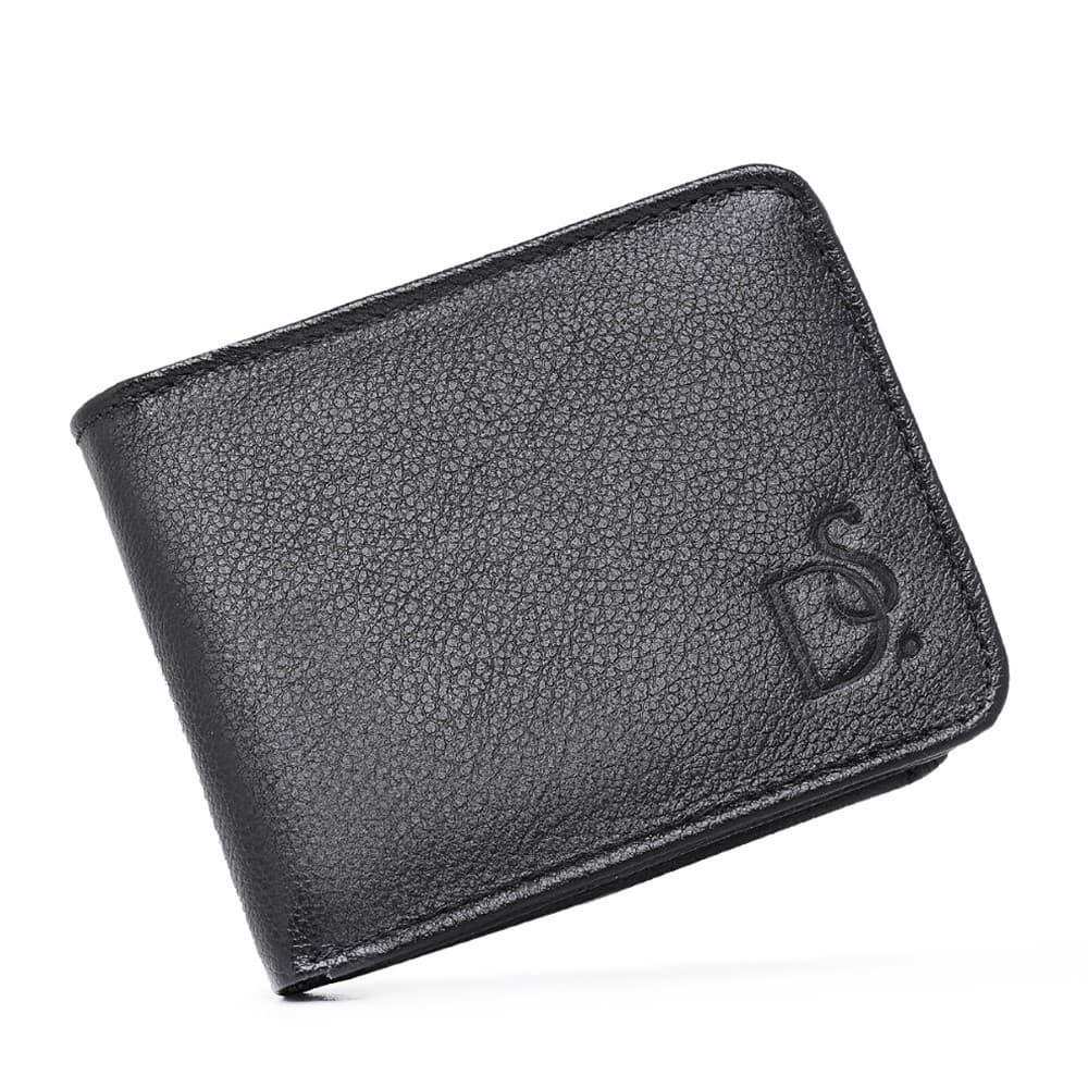 Carteira Masculina em Couro Grande Com Porta Cheques Moedas Divisorias Cartoes e Cedulas