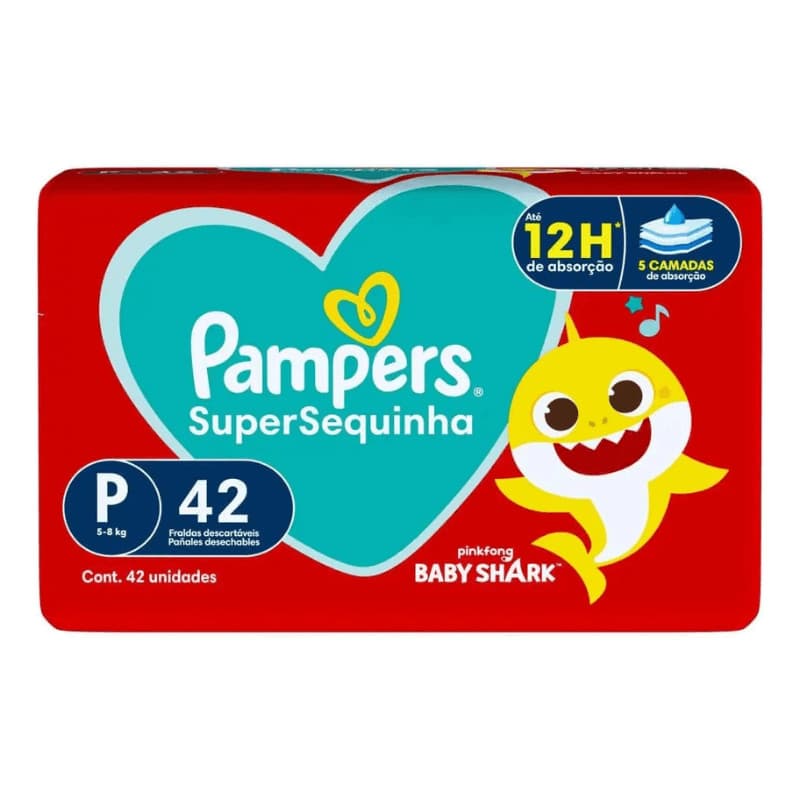 Fralda Pampers Supersec P com 42 Unidades