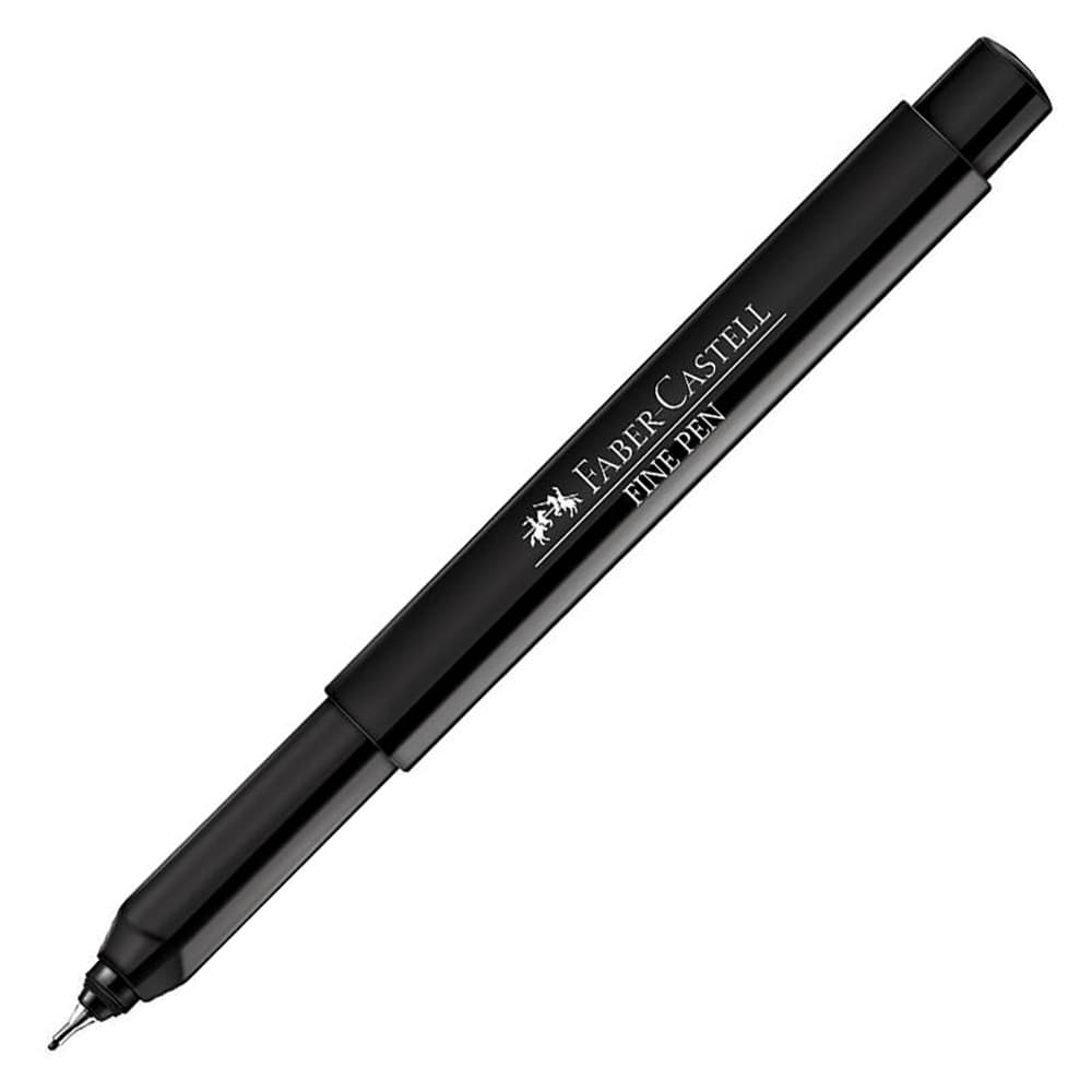 Caneta hidrográfica Fine Pen Preto FPB/PRZF Faber-Castell