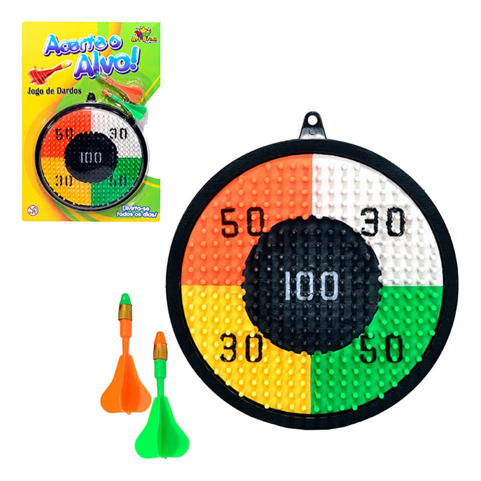 Jogo de Dardos Acerte O Alvo Brinquedo Infantil Com Mira De Pontuação