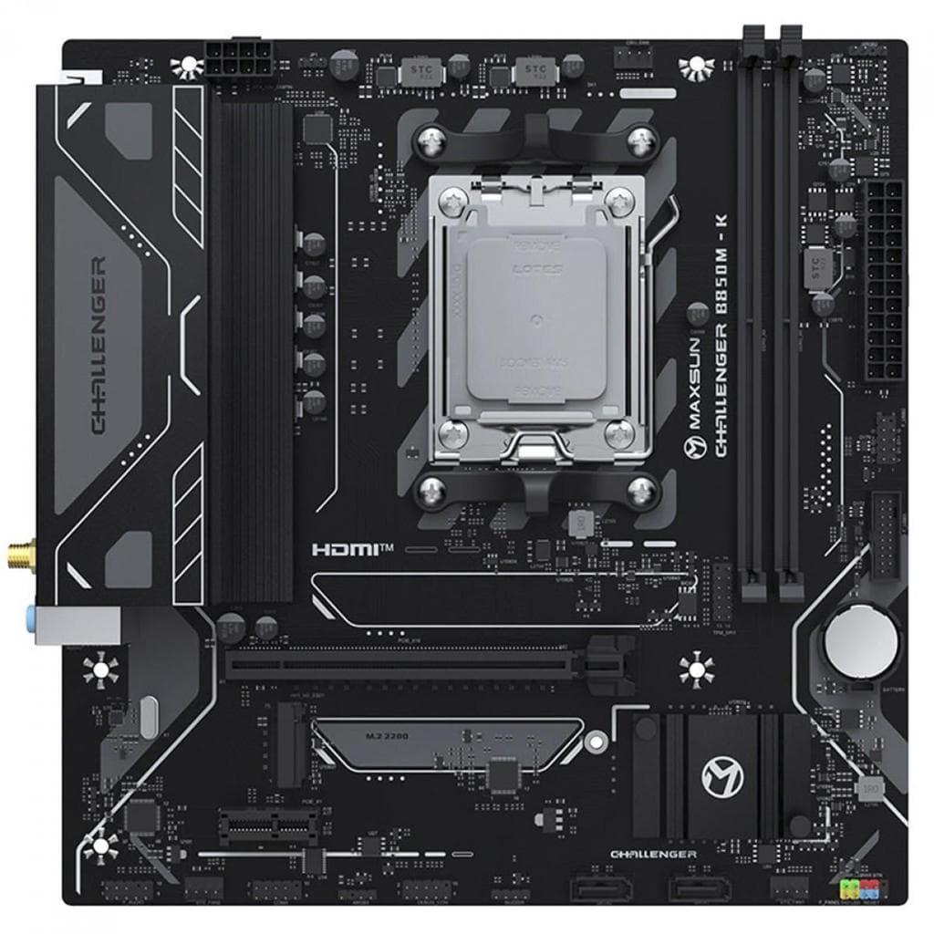 Placa Mãe Maxsun Challenger B850M-K WIFI, Chipset B850, AMD AM5, mATX, DDR5