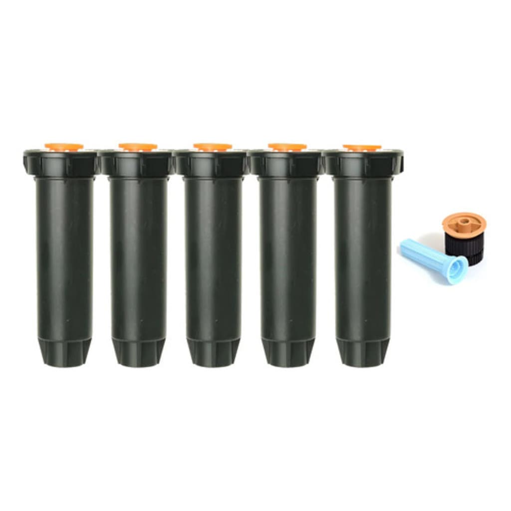 Aspersor Spray 1804 Rain Bird Bocal 18van KIT 5 peças Alcanc 5.5m
