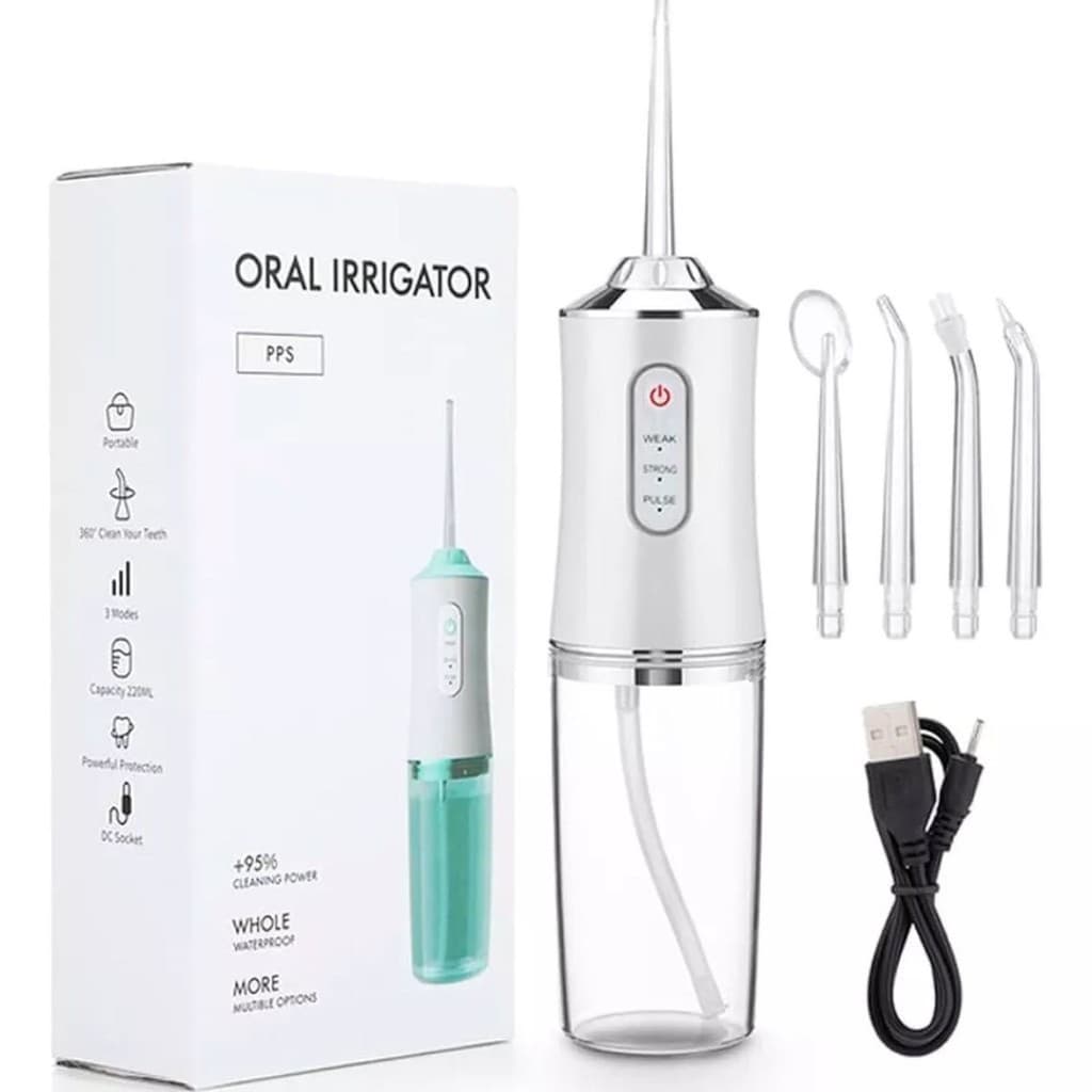 Irrigador Oral Elétrico Jato Dágua Limpador  Bucal Dentes Brancos