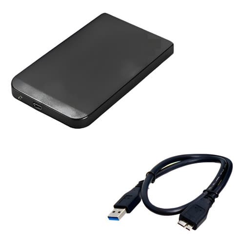 Hd Externo Toshiba - 1 Tera Usb 3.0  Preto - com detalhes na carcaça