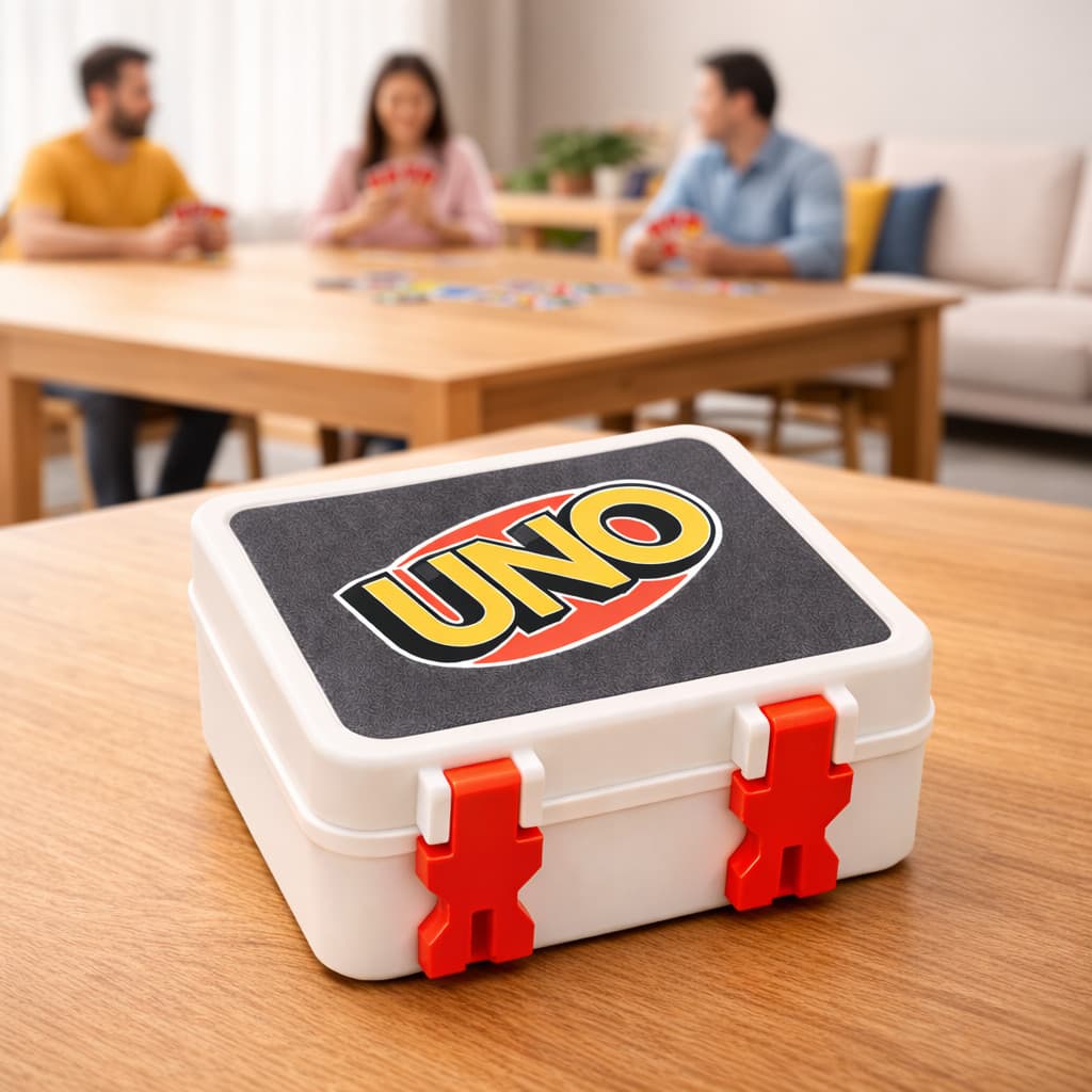 Caixa Box para Uno Baralho Case Jogo Uno Box Proteção Organizador