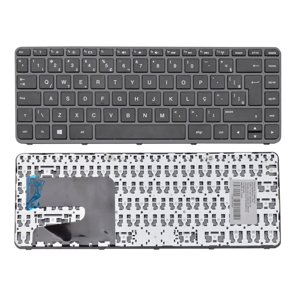 Teclado para Notebook Hp 14-D030BR | Preto ABNT2 - UK STYLE