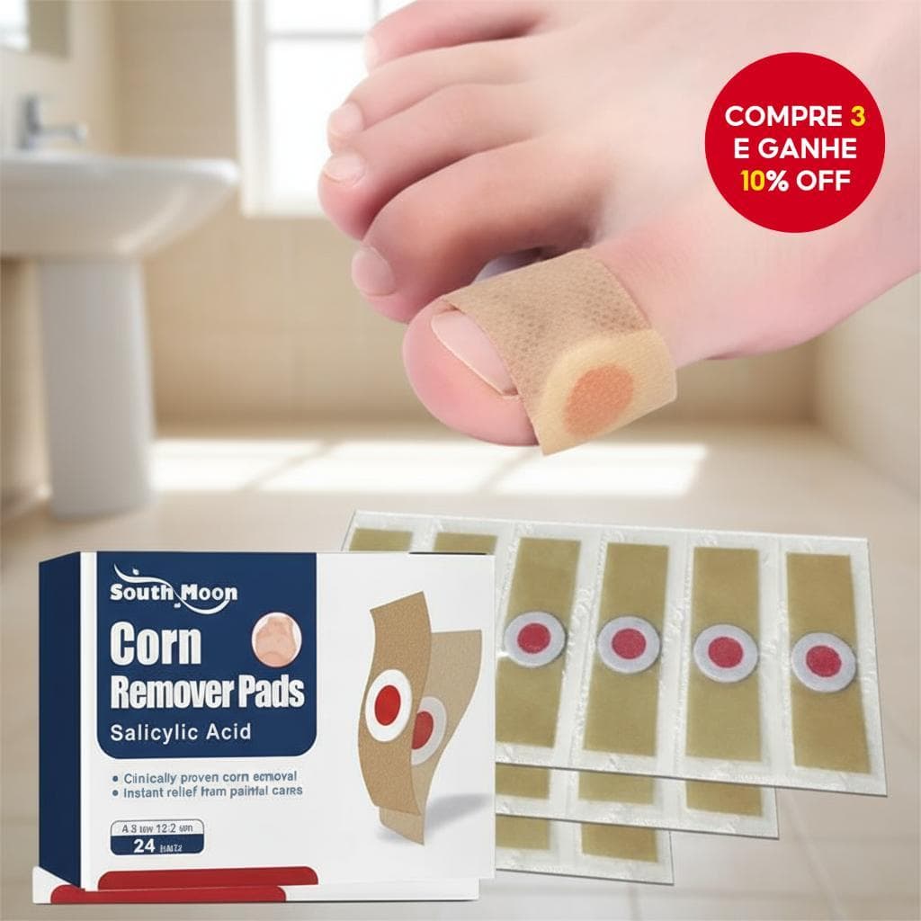  24 unidades de adesivo para remoção de calos e verrugas nos pés - Tratamento para calosidades nos cuidados com os pés