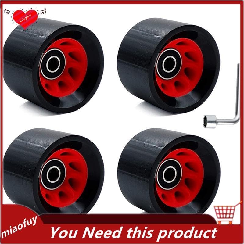 [OnLive] 4 Unidades De Rodas De Patins Internas 95A Com Rolamentos 58 Mm X 39 PU Resistente Ao Desgaste Quádruplas 1 Cha