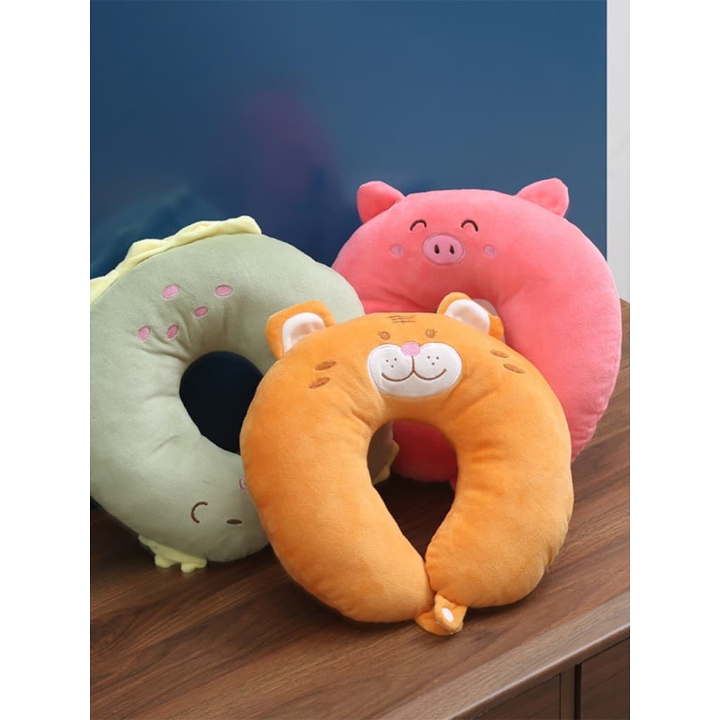 Travesseiro em forma de u, travesseiro de pescoço para casal, travesseiro em forma de u para escritório, coluna Cervical