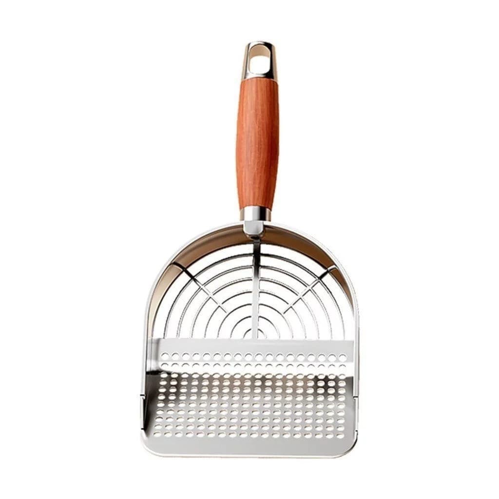 Pá Higiênica De Areia para Gatos Peneira Coletora Aço Inox Cod:78393