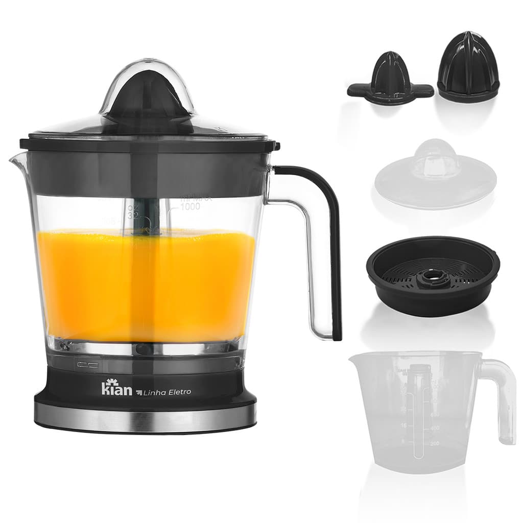 Espremedor De Frutas 1,0L Elétrico Kian ESP100 Turbo 127V Preto