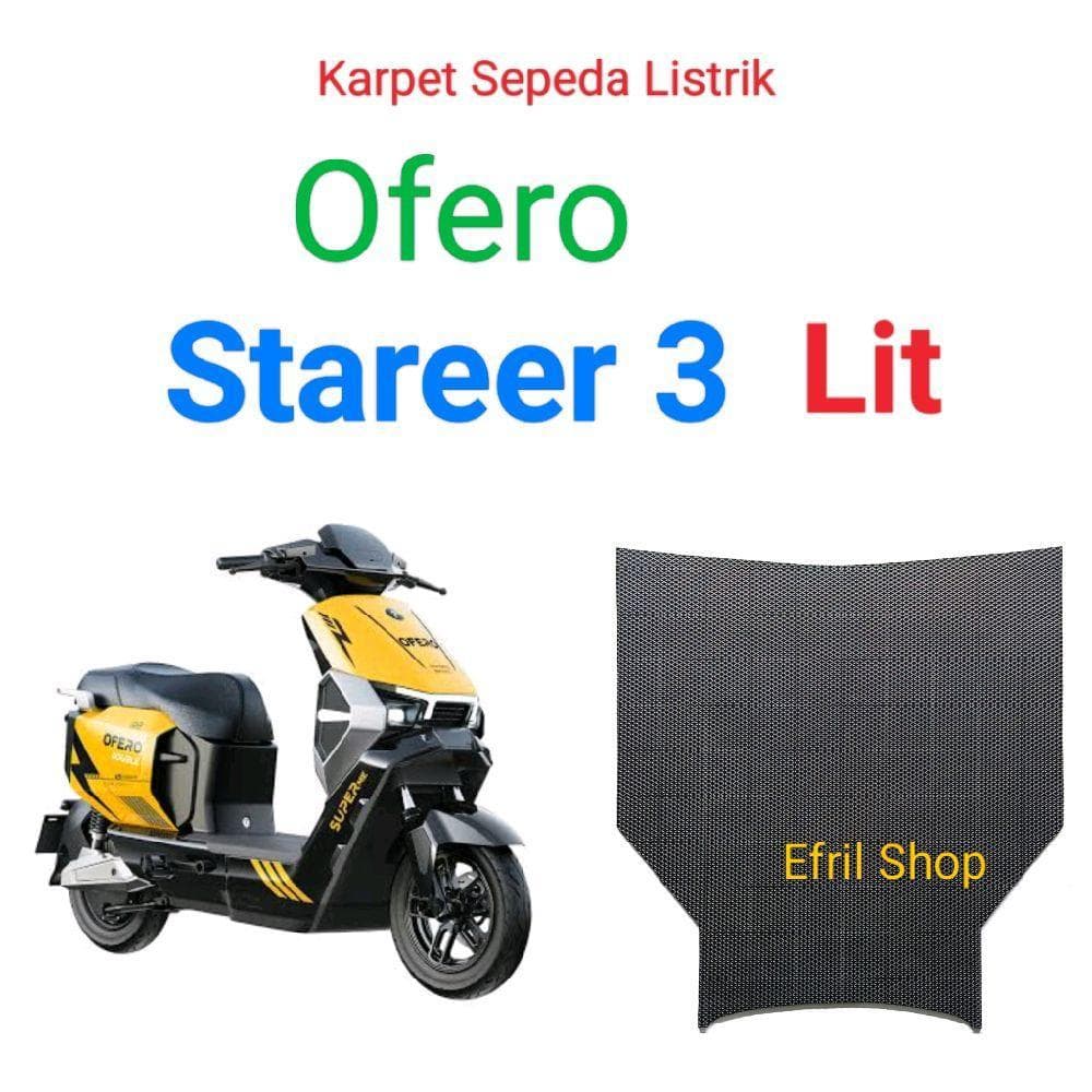 Stareer 3 Tapete De Bicicleta Elétrica MATERIAL De Borracha Cores Preto