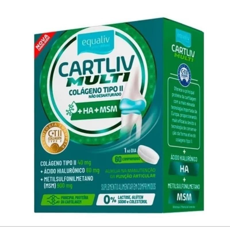 Cartliv Multi Colágeno Tipo 2 - 60 Comprimidos