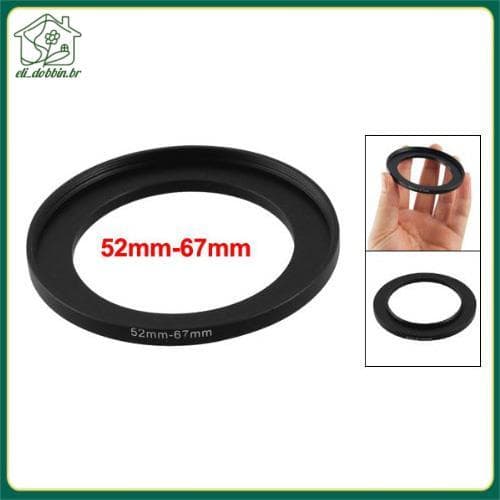 [eli_dobbin.br] Adaptador De Anel Intensificador De Filtro De Lente De Substituição De Câmera De 52 Mm-67