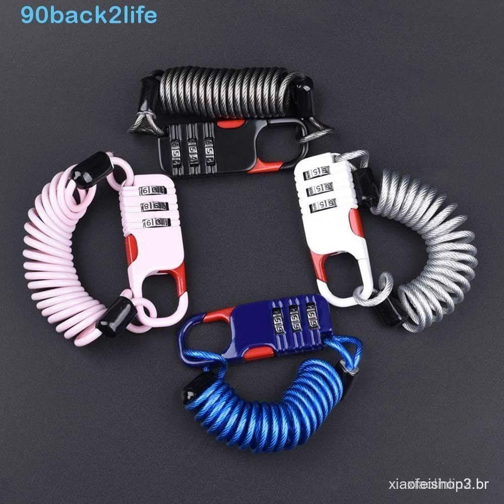 BRBLIFE Trava Do Capacete Corrente De Segurança Universal Motocicleta Scooter Anti-Furto Peças De Corda