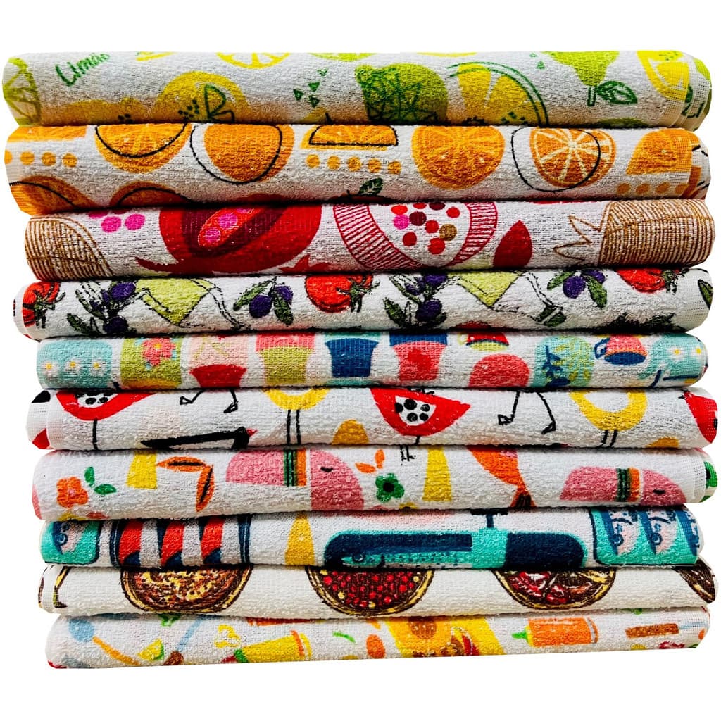 Pano De Prato Copa Atoalhado Felpudo Premium Kit Com 1, 5 e 10 Peças