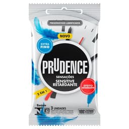 Preservativo Prudence Sensitive Retardante 3 Unidades