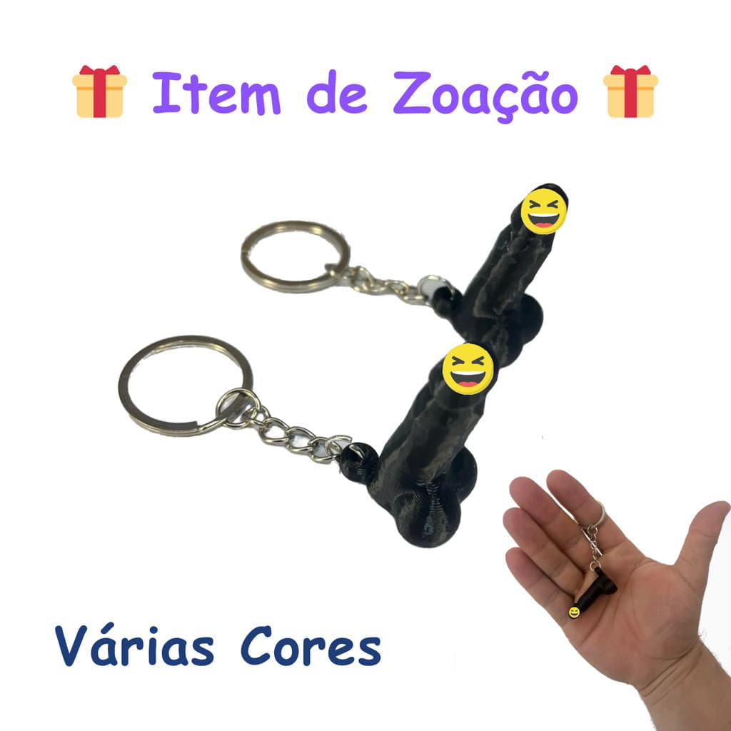 Kit 02 Chaveiros - Pegadinha Presente Engraçado Amigo Secreto