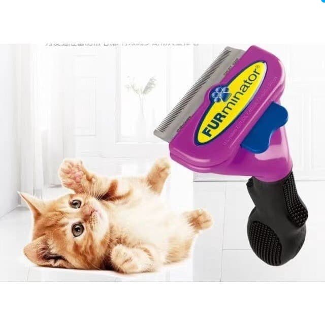 Pente Tira Pelos Pet Profissional Rasqueadeira para Cachorro e Gato Escova de Limpeza Profunda Original