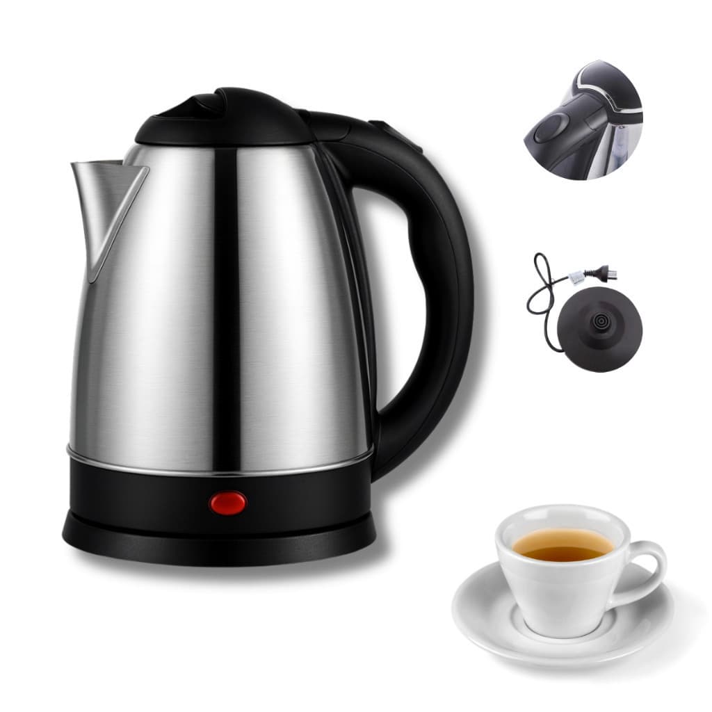 Chaleira Elétrica Inox 1.8 Litros 1000W Automática Café Chá Rápida