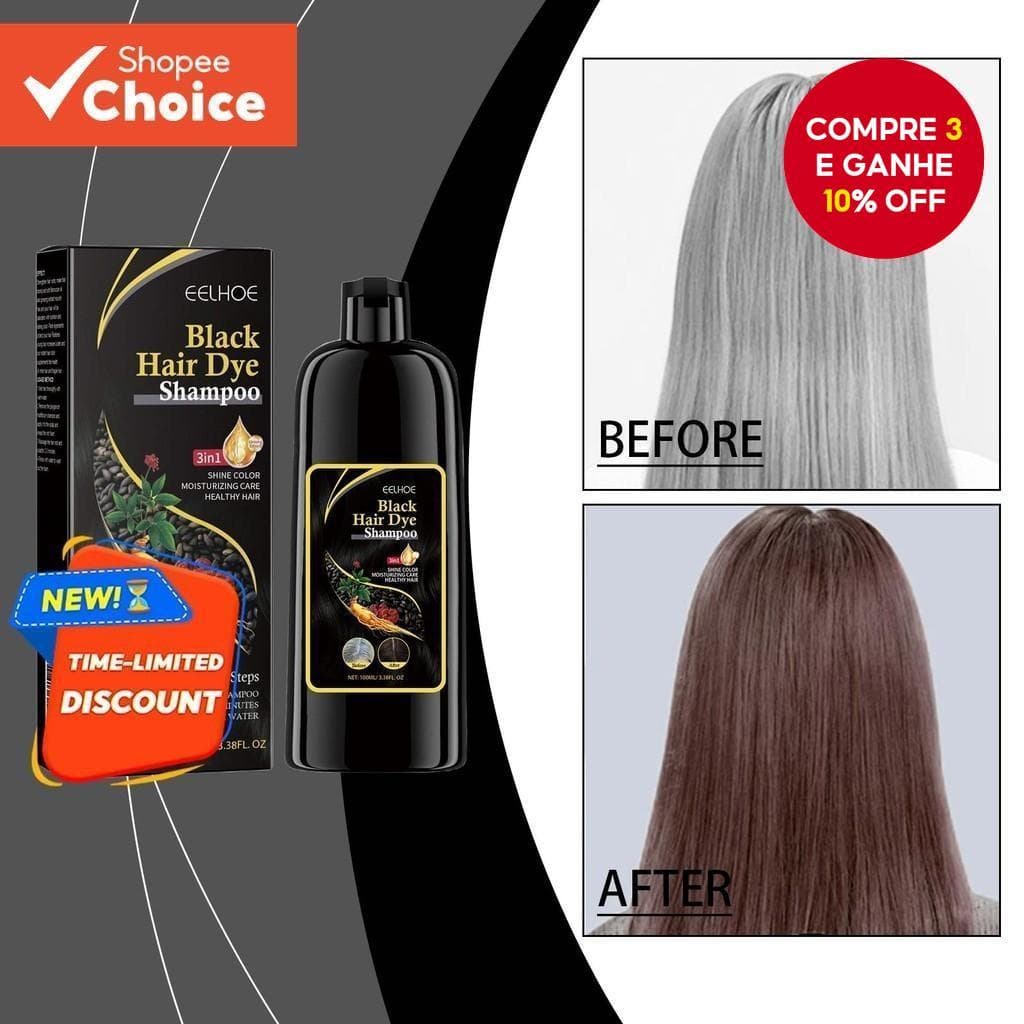 Shampoo Escurecimento Do Cabelo Com Ele Shou Wu Extrato Hidratação Profunda Reparação Couro Cabeludo 100ml Para O Ano No