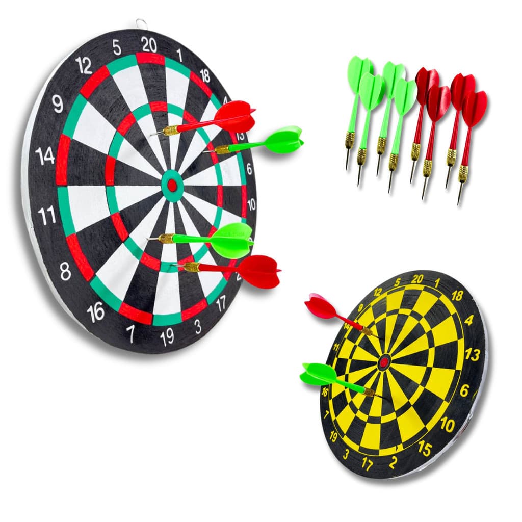 Jogo De Dardos Profissional Grande Alvo Certo Dardos Grande Tiro ao Alvo Dupla Face Tabuleiro