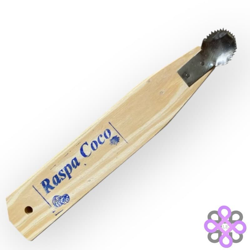 Raspa Coco Raspador Inox Manual C/ Cabo de Madeira Cozinha
